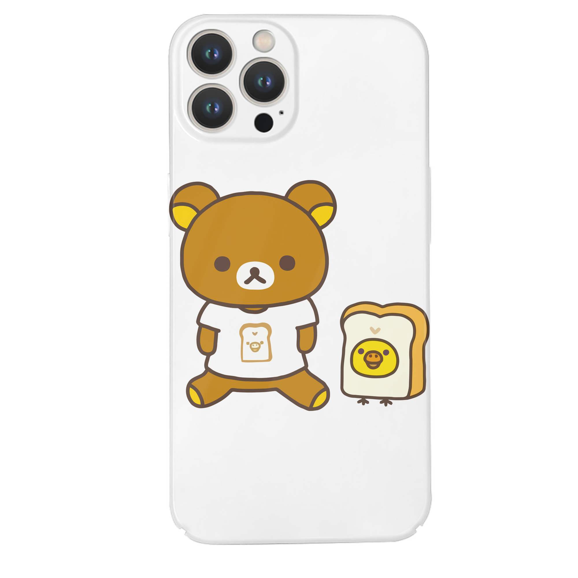 （画像用） リラックマ リラックマ キイロイトリ Rilakkuma Korilakkuma Kiiroitori 【iPhone 14シリーズ対応】ハードケース